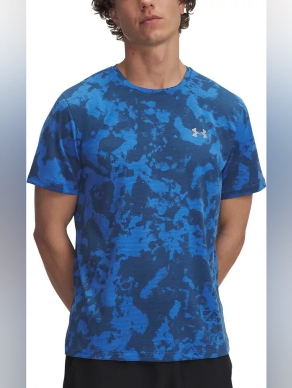 Under Armour Blue Camo Short Sleeve Performance Tee